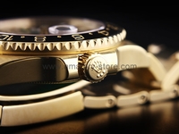 Rolex GMT-Master II Gold Case Black Dial For Men