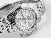 Breitling Windrider Silver Case White Dial For Women