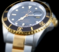 Rolex Submariner Silver Case Black Dial For Men