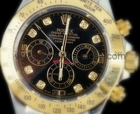 Rolex Daytona Silver Case Black Dial For Men