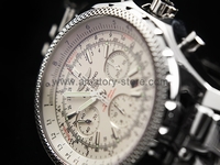 Breitling Bentley Motors Silver Case Light Beige Dial For Men