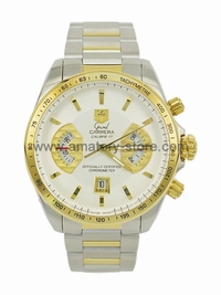 Tag Heuer Carrera Calibre 17 Two Tone Case White Dial For Men