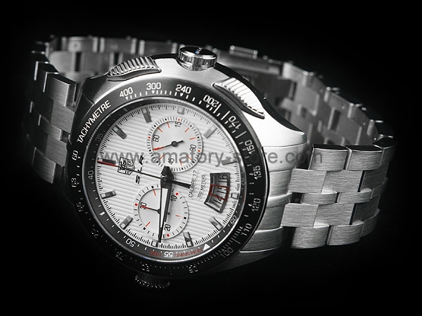 Tag Heuer SLR Calibre 17 Silver Case White Dial For Men