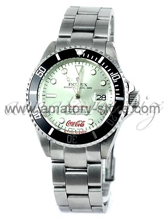 Rolex Colamariner Silver Dial Black Bezel- Special Edition For Men