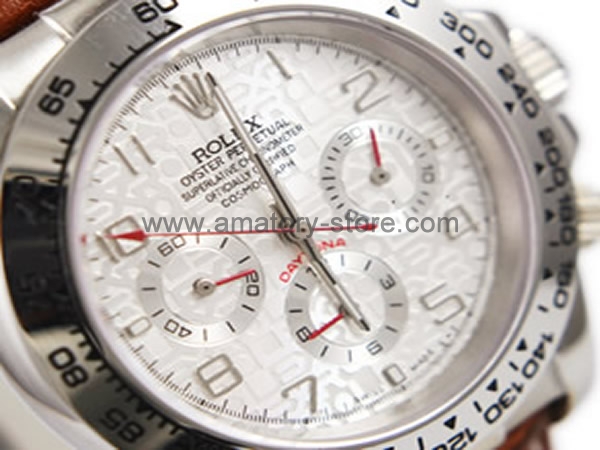 Rolex Daytona Silver Case White Computer Dial For Men