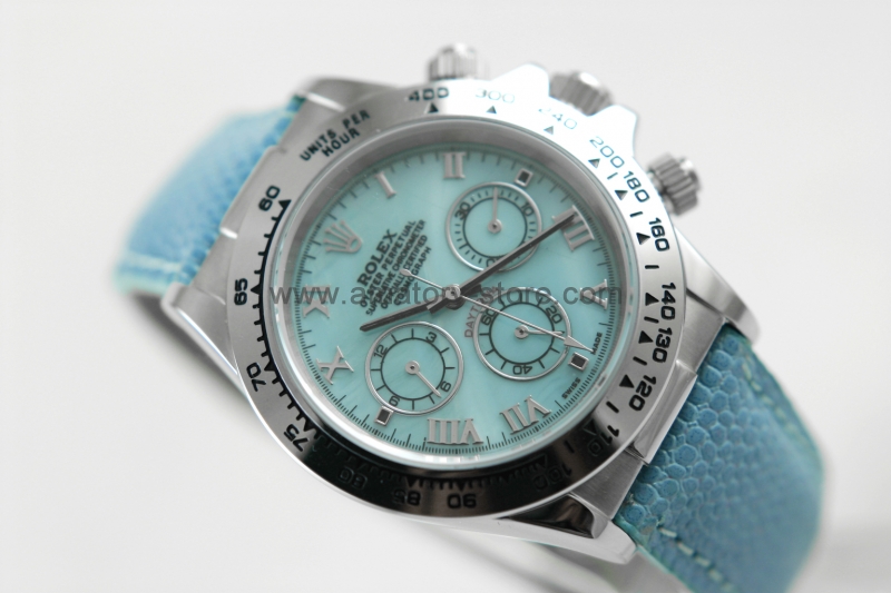 Rolex Daytona Silver Case Blue Dial Unisex