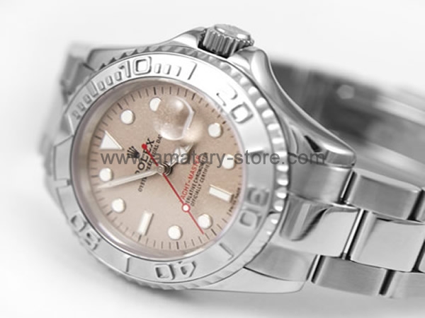 Rolex Yacht-Master Silver Case Sand Dial  For Men