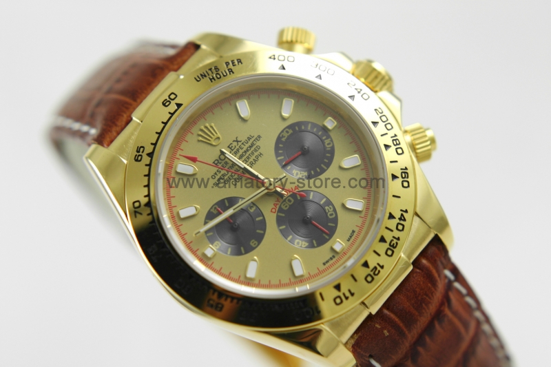 Rolex Daytona Gold Case Gold Dial For Men