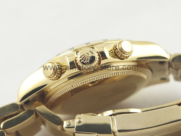 Rolex Daytona Gold Case Gold Dial For Women