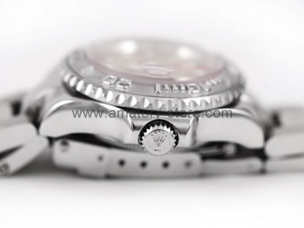 Rolex Yacht-Master Silver Case Sand Dial For Women