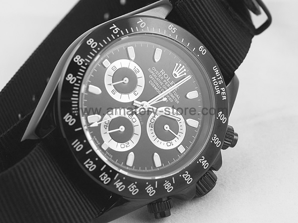 Rolex Daytona Black Case Black Dial For Men