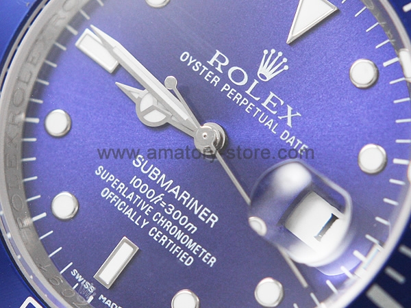 Rolex Submariner Silver Case Blue Dial Blue Bezel For Men