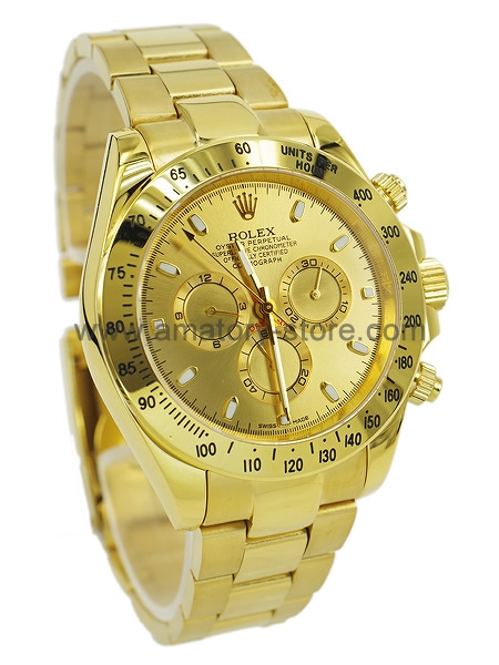 Rolex Daytona Gold Case Gold Dial For Men