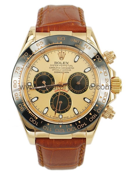 Rolex Daytona Gold Case Gold Dial For Men