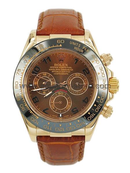 Rolex Daytona Gold Case Brown Dial For Men