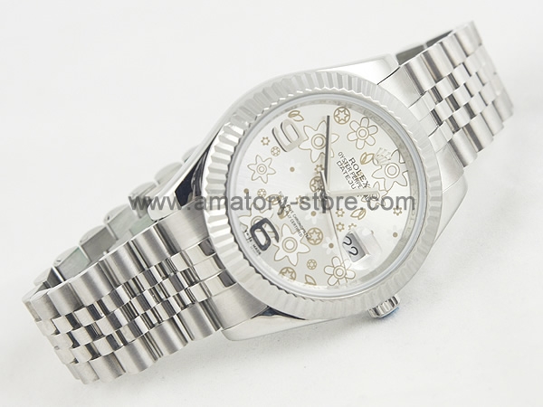 Rolex Date-Just Silver Case Silver Dial For Men