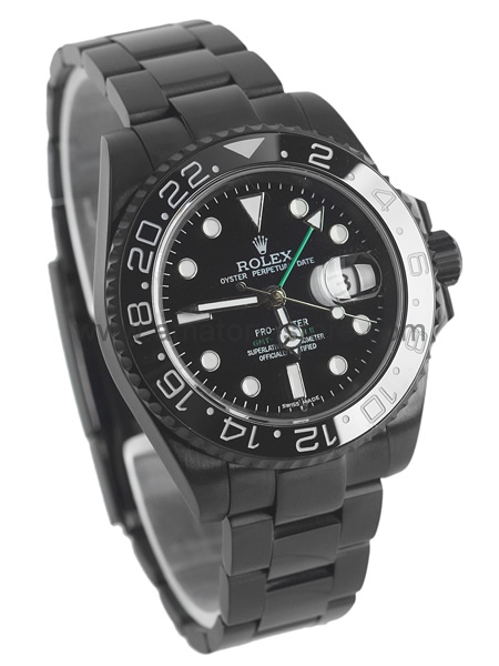 Rolex GMT Master II Ceramic Bezel Black Case Black Dial For Men