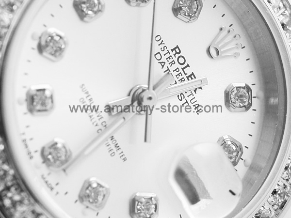 Rolex Date-Just Silver Case Silver Dial For Women