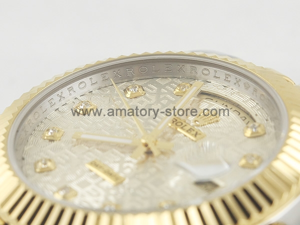 Rolex Day-Date Two Tone Case Gold Dial For Men