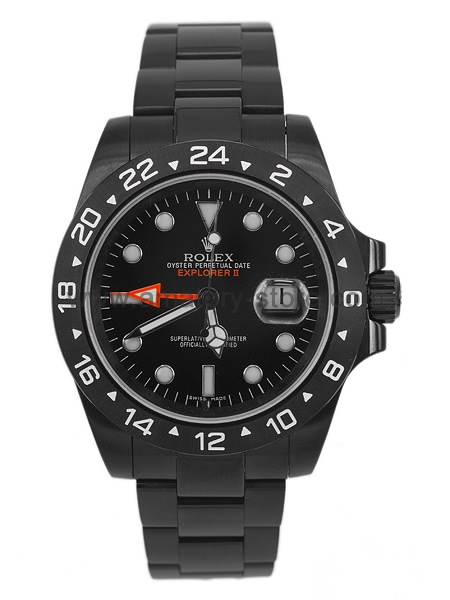 Rolex Explorer II Black Case Black Dial For Men