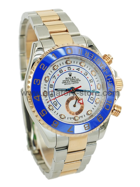 Rolex Yacht Master II Two Tone Case White Dial For Men