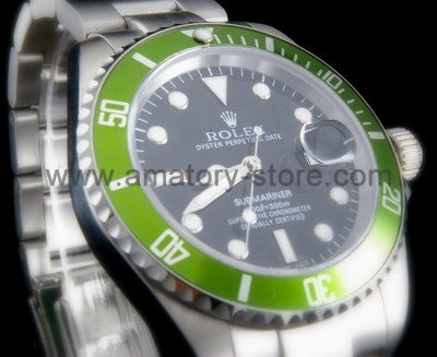 Rolex Submariner Silver Case Black Dial For Men