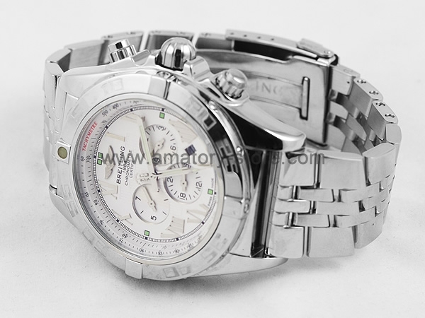 Breitling Windrider Silver Case White Dial For Men