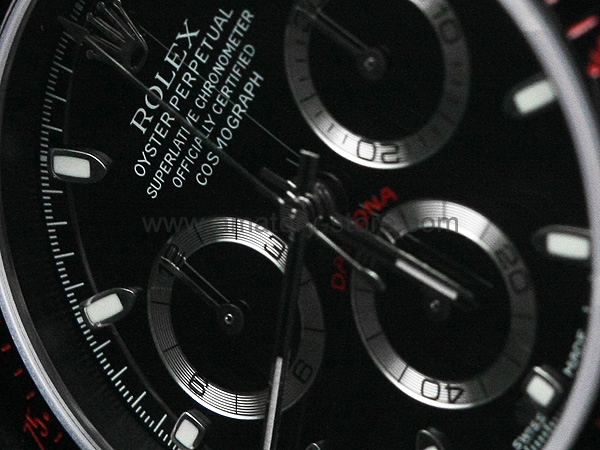 Rolex Daytona Black Case Black Dial For Men