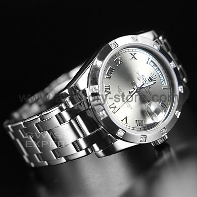 Rolex Day-Date Silver Case Silver Dial For Men