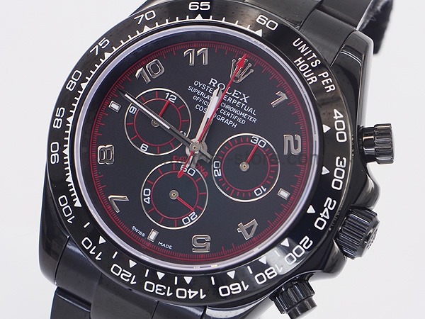 Rolex Daytona Black Case Black Dial For Men