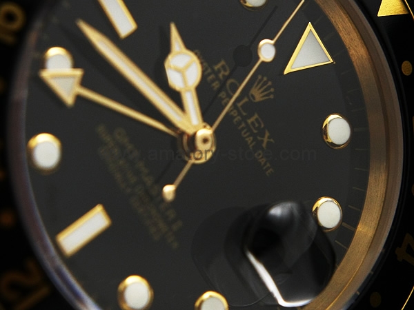 Rolex GMT-Master II Gold Case Black Dial For Men