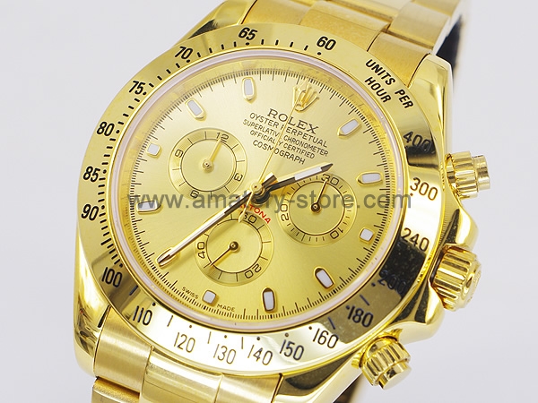 Rolex Daytona Gold Case Gold Dial For Men