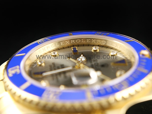 Rolex Submariner Gold Case Gold Dial For Men