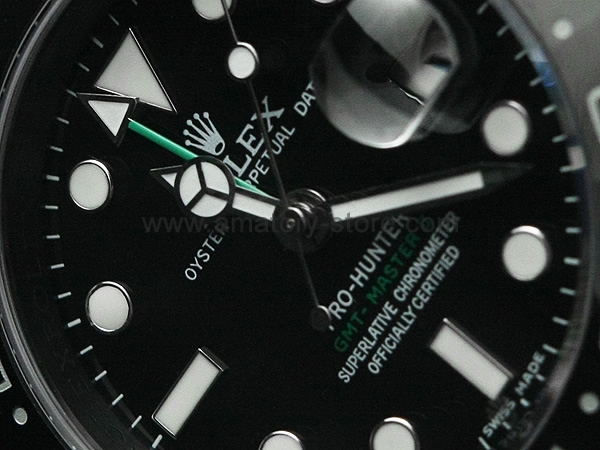 Rolex GMT Master II Black Case Black Dial For Men