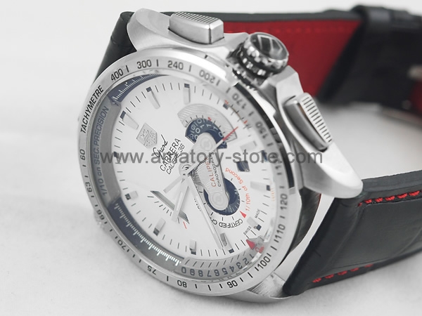 Tag Heuer Carrera Calibre 36 Silver Case White Dial For Men