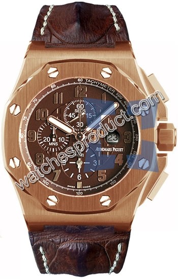 Audemars Piguet Brown Mega Tapisserie with Black subdials Dial Watch 26158OR.OO.A801CR.01