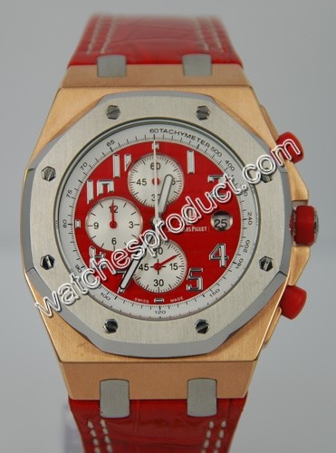 Audemars Piguet red Dial Ladies Watch 6718