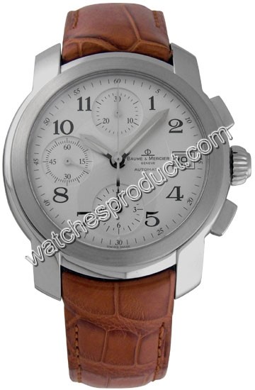 Baume & Mercier Silver Dial Watch 6860-Brown