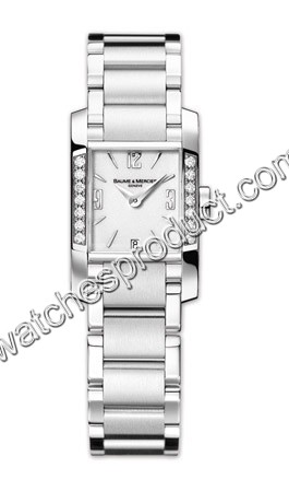 Baume & Mercier Shimmering White Dial Ladies Watch 8739