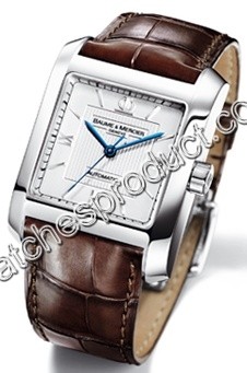 Baume & Mercier Silvered Guilloche Dial Mens Watch 8751