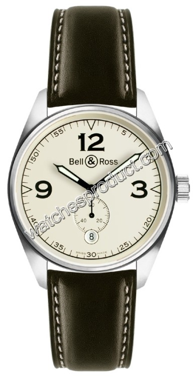 Bell & Ross Beige Quarter Arabic Dial Mens Watch Beige