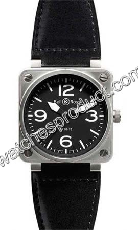 Bell & Ross Black Dial Mens Watch BR0192BLK-SL