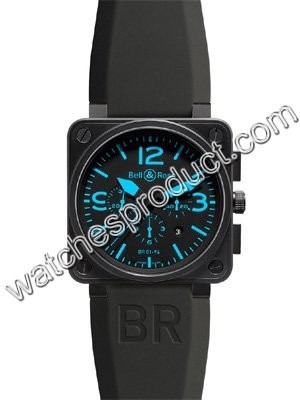 Bell & Ross Carbon Finish Stain Steel Watch BR0194CAR-BLK-SR