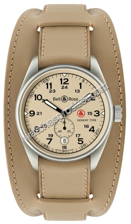 Bell & Ross Beige Arabic Dial Watch Desert