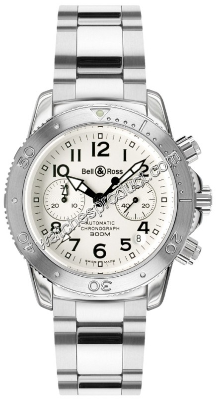 Bell & Ross Mens Diver 300 White Watch