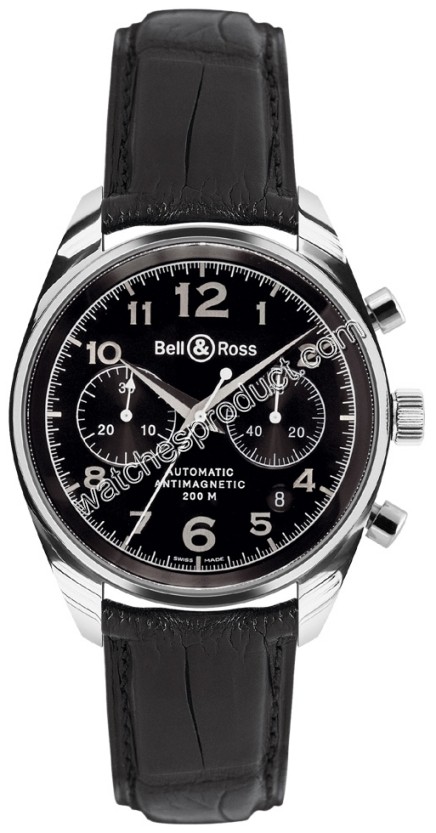 Bell & Ross Vintage 126 Geneva Black Mens Watch