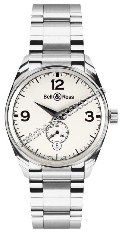 Bell & Ross White Quarter Arabic Dial Watch Geneva White