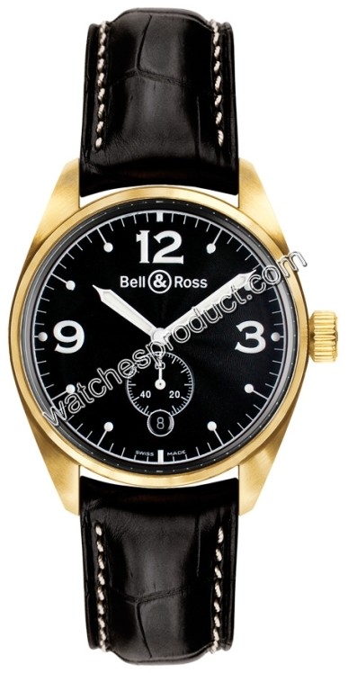 Bell & Ross Automatic Mens Watch Gold Black