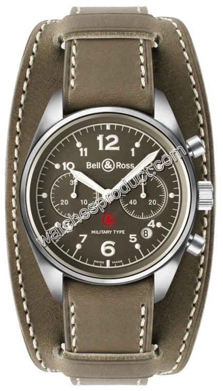 Bell & Ross Vintage 126 Mens Watch Military