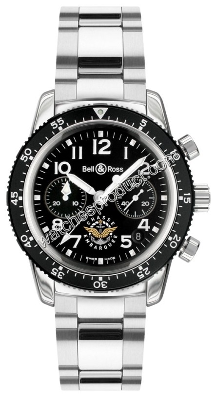 Bell & Ross Automatic Chronograph Mens Watch Type Aeronavale Acrylic